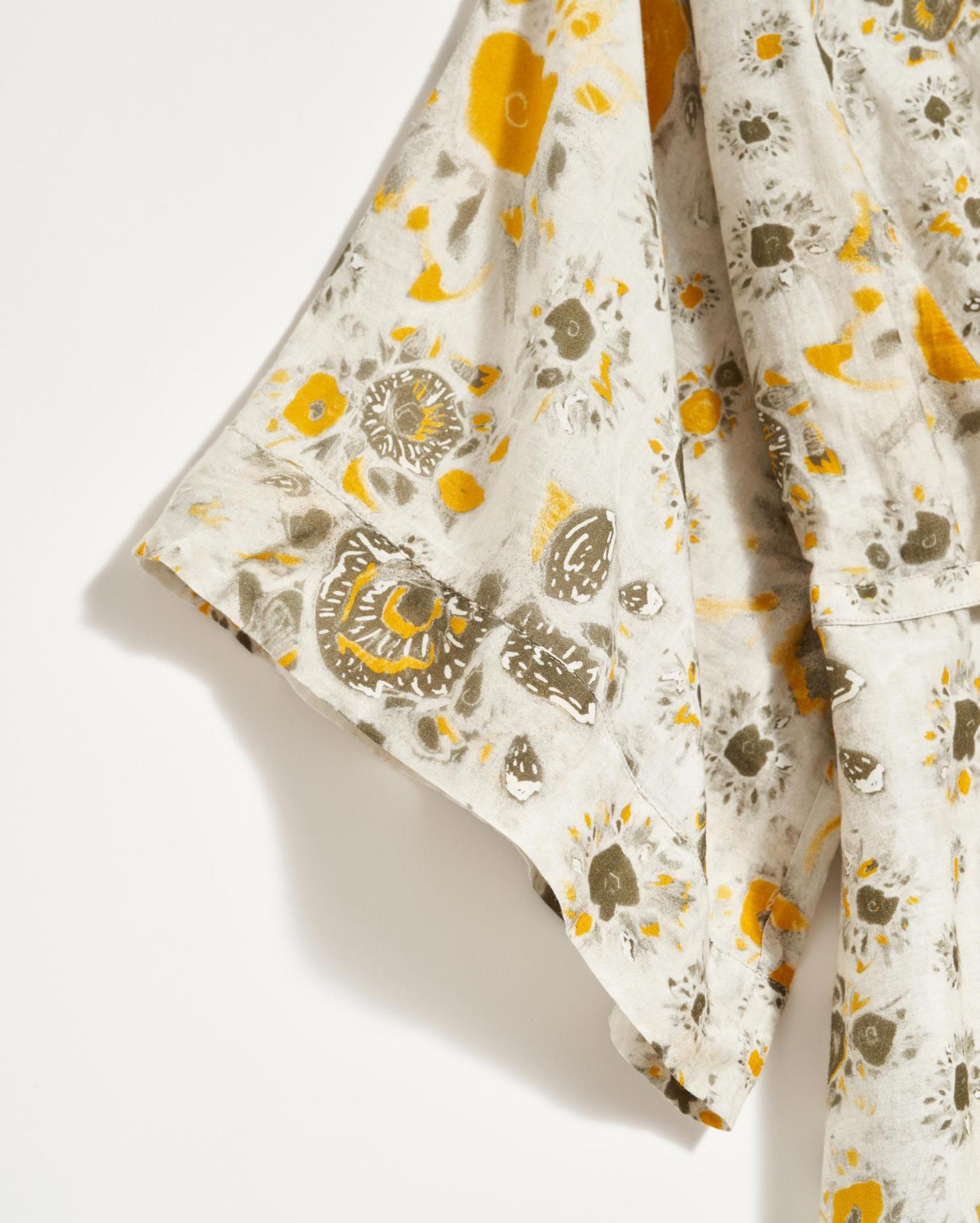 Women Robe Wrap Dress Ivory/gold | Billy Reid Dresses