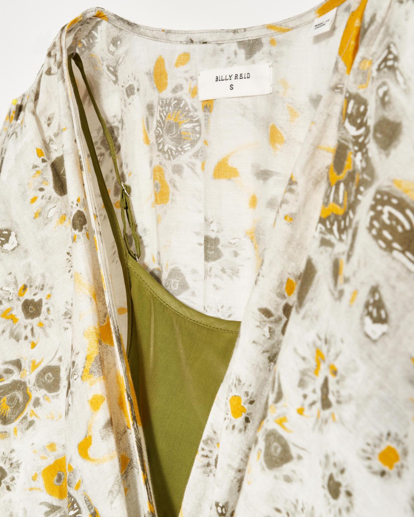 Women Robe Wrap Dress Ivory/gold | Billy Reid Dresses