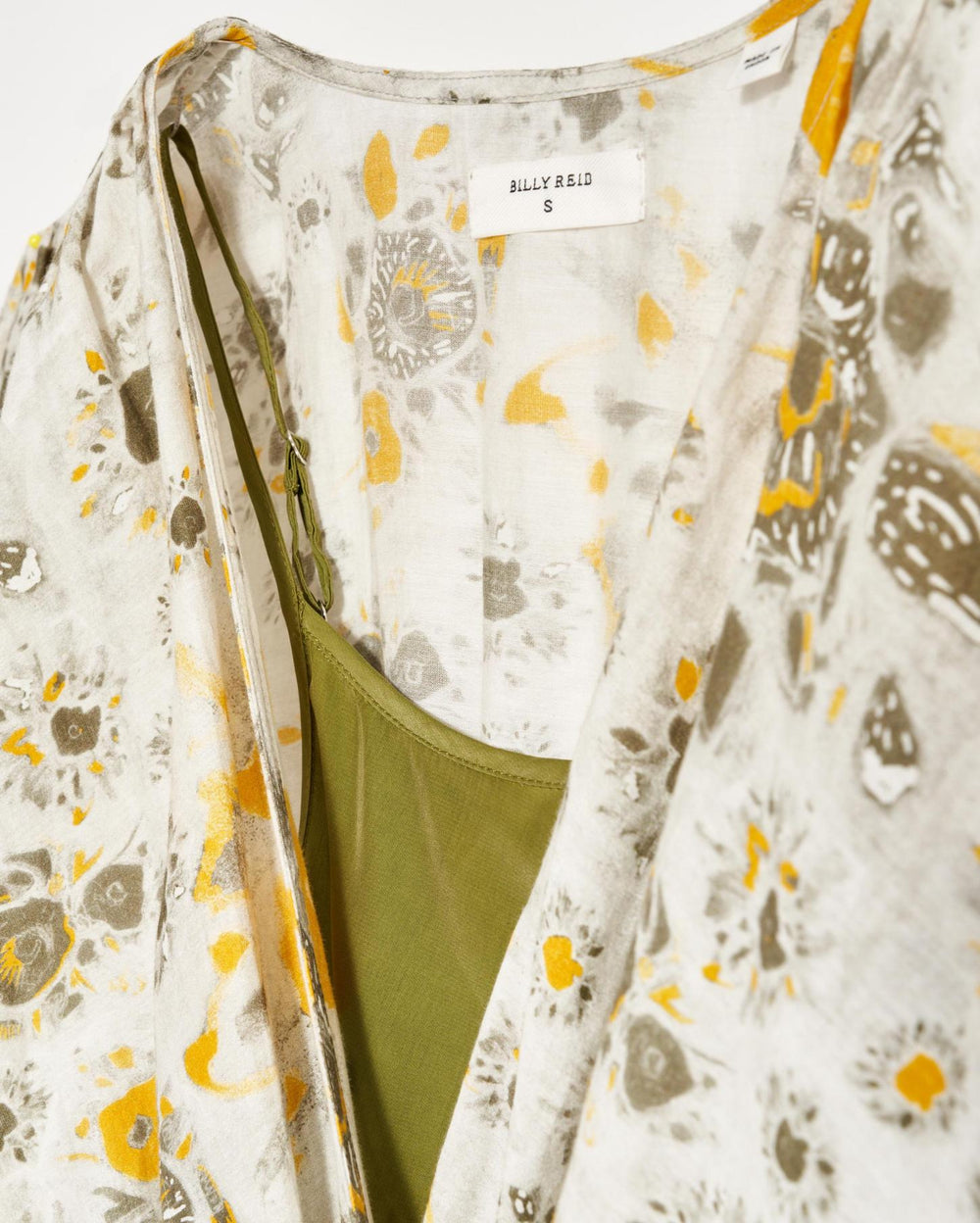 Women Robe Wrap Dress Ivory/gold | Billy Reid Dresses