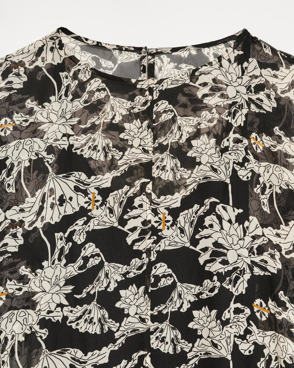 Women Sheer Zen Dress Black/white | Billy Reid Dresses