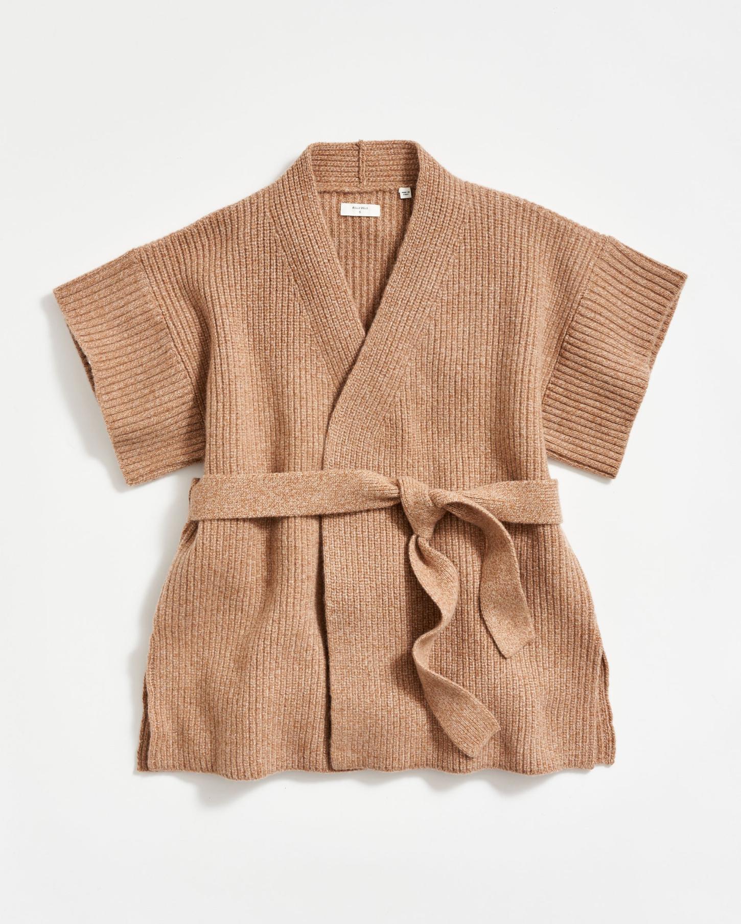 Women Shell Wrap Cardigan Camel | Billy Reid Sweaters &amp; Knits