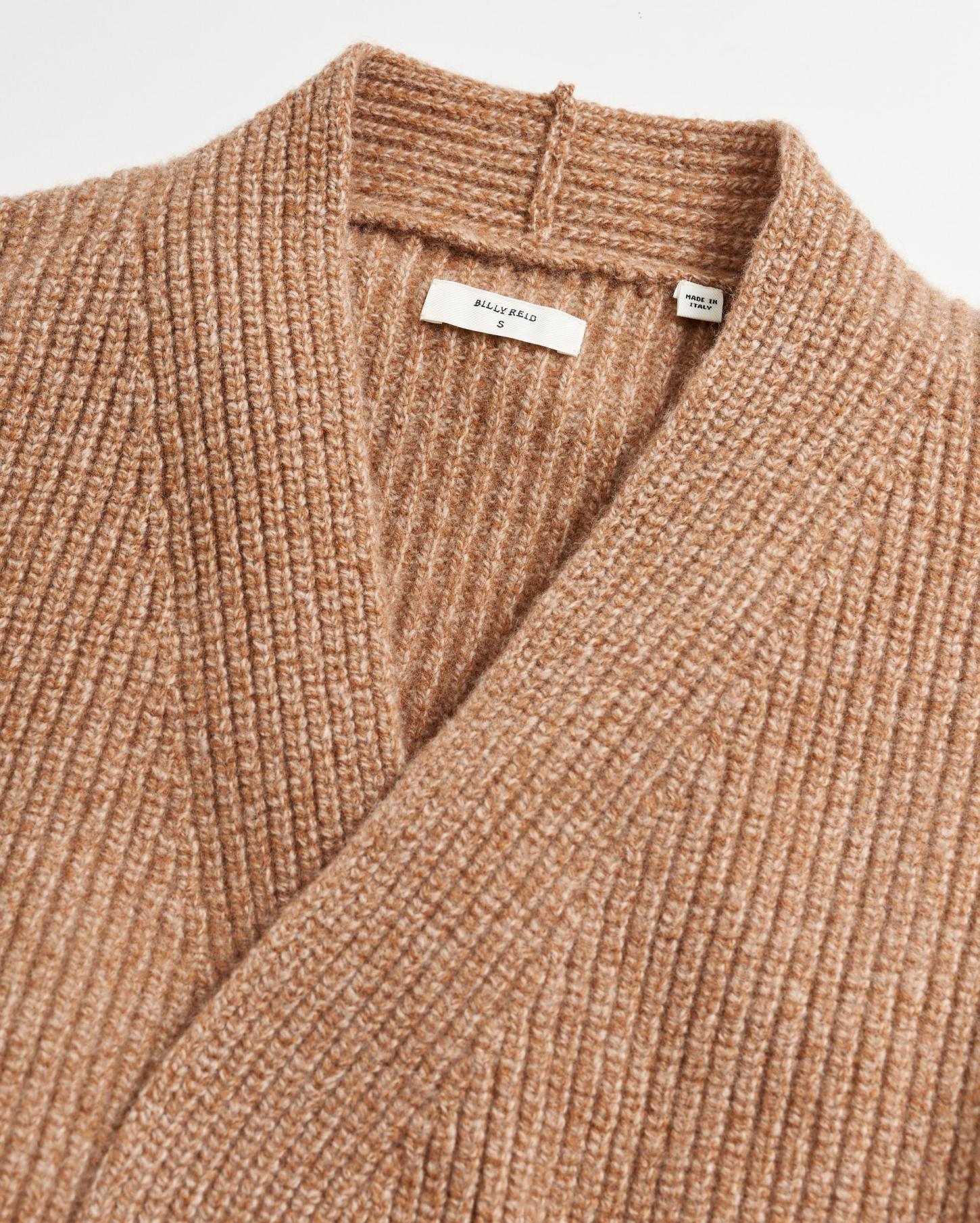 Women Shell Wrap Cardigan Camel | Billy Reid Sweaters &amp; Knits