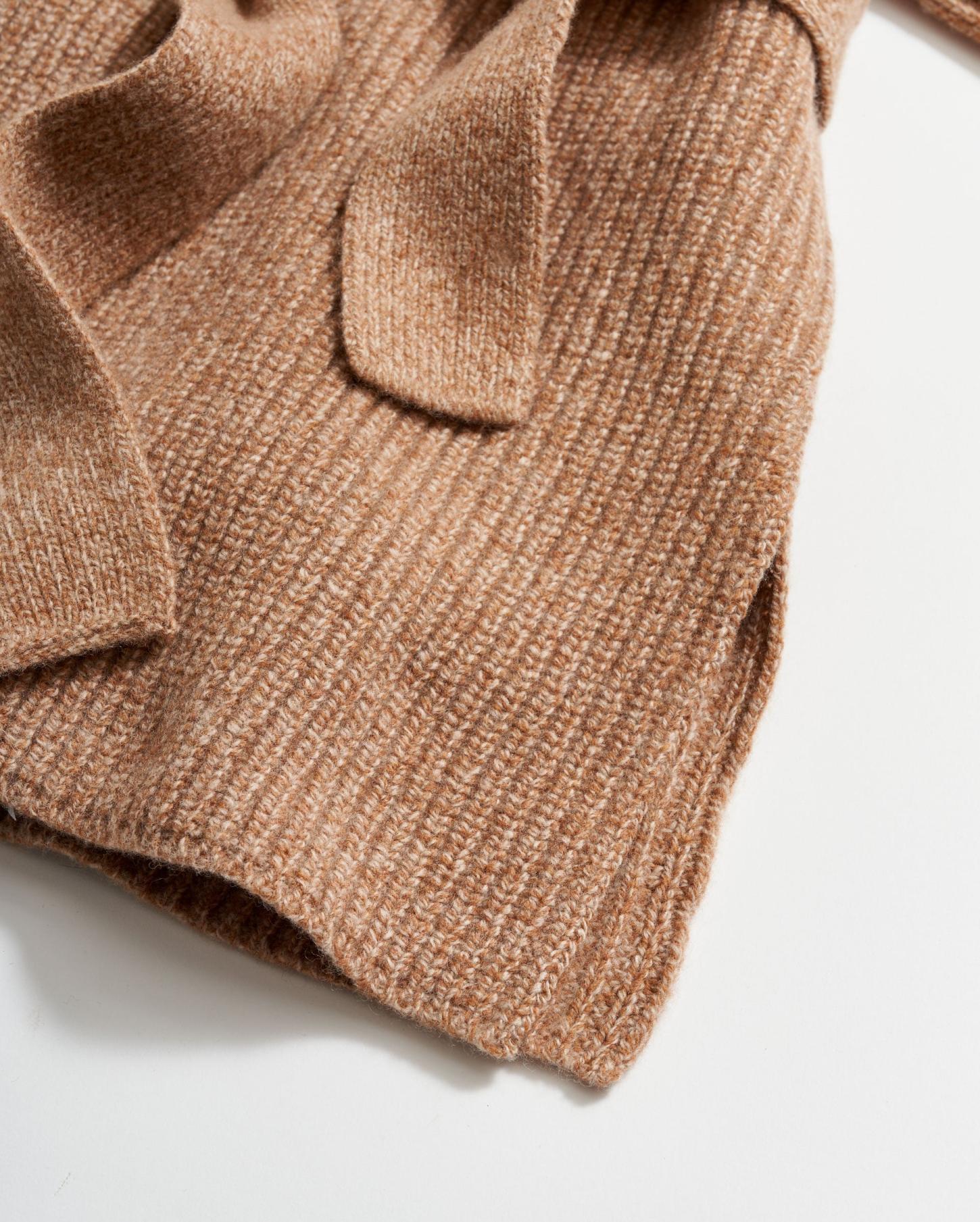 Women Shell Wrap Cardigan Camel | Billy Reid Sweaters &amp; Knits