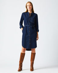 Women Shoals Denim Shirttail Dress Double Dye | Billy Reid Dresses