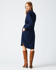 Women Shoals Denim Shirttail Dress Double Dye | Billy Reid Dresses