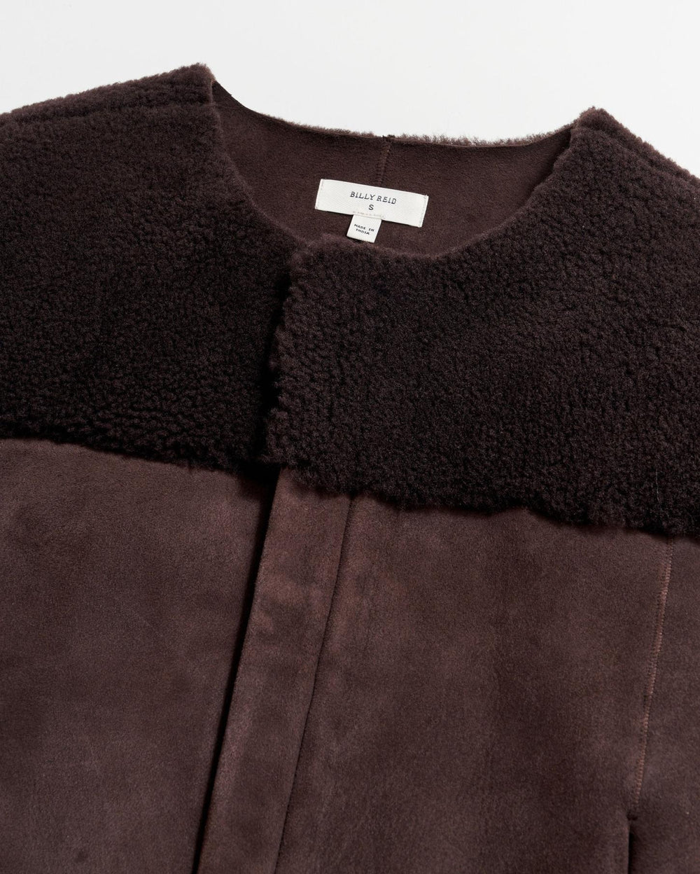 Women Short Shearling Jacket Coffee Bean | Billy Reid Jackets &amp; Outerwear