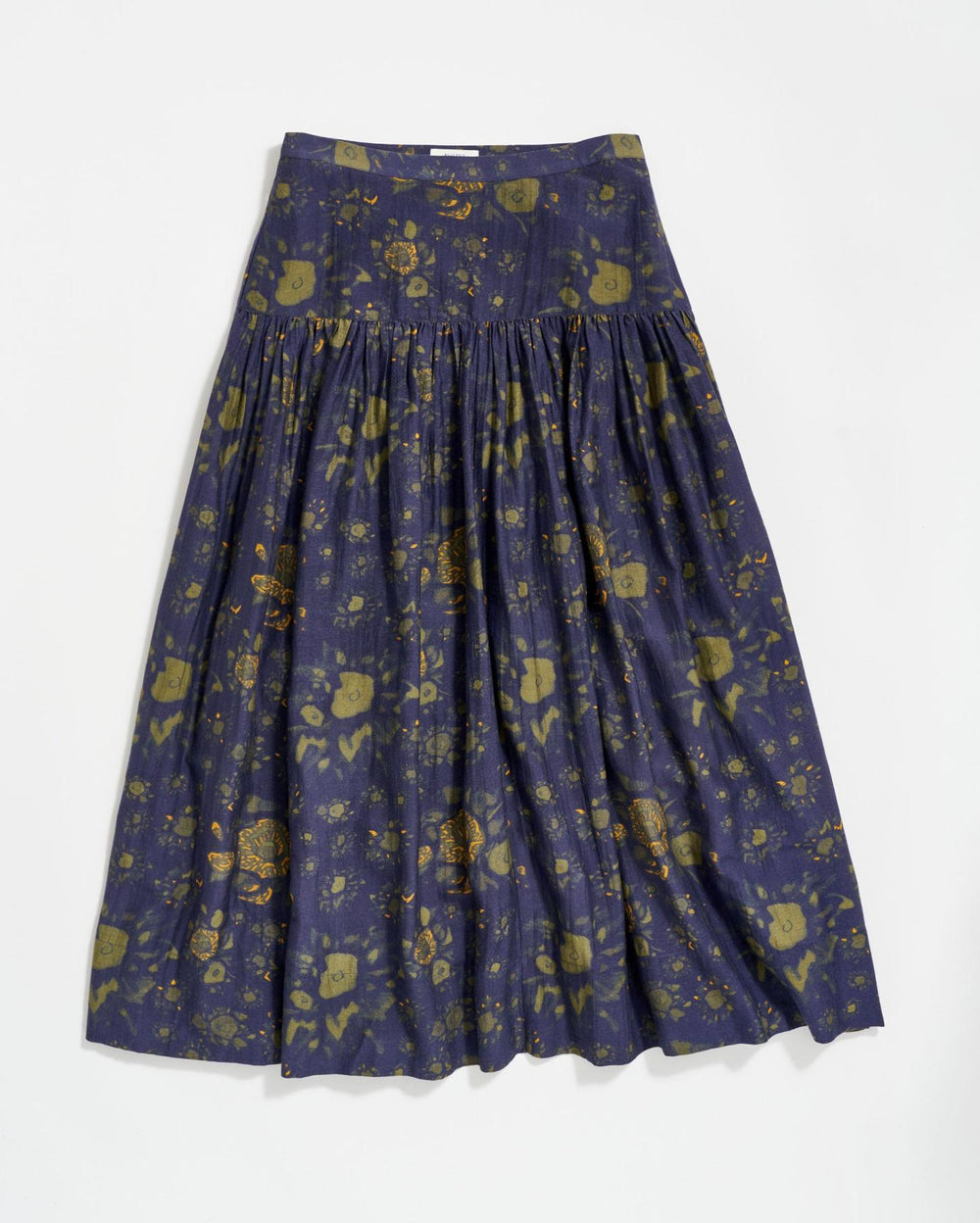 Women Soft Yoke Skirt Navy | Billy Reid Bottoms