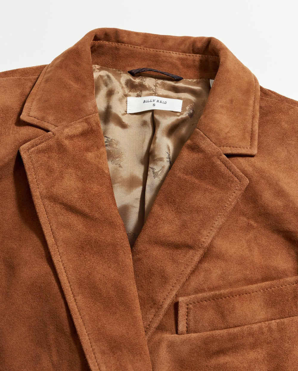 Women Suede Blazer Cognac | Billy Reid Jackets &amp; Outerwear