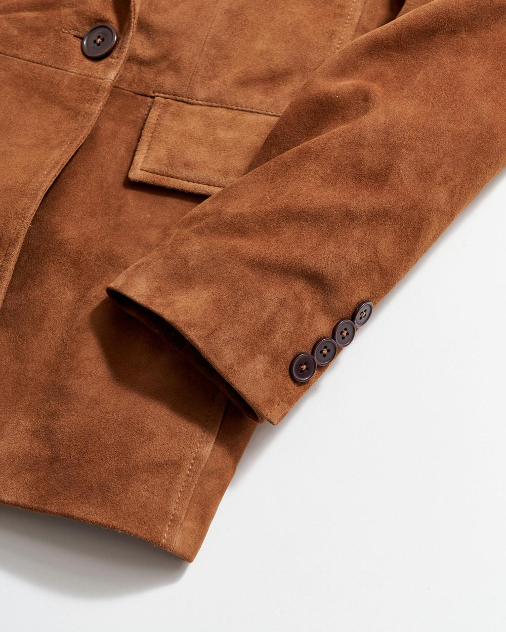 Women Suede Blazer Cognac | Billy Reid Jackets &amp; Outerwear