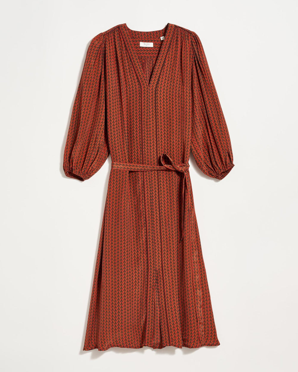 Women Tea Dress Wine/chocolate | Billy Reid Dresses