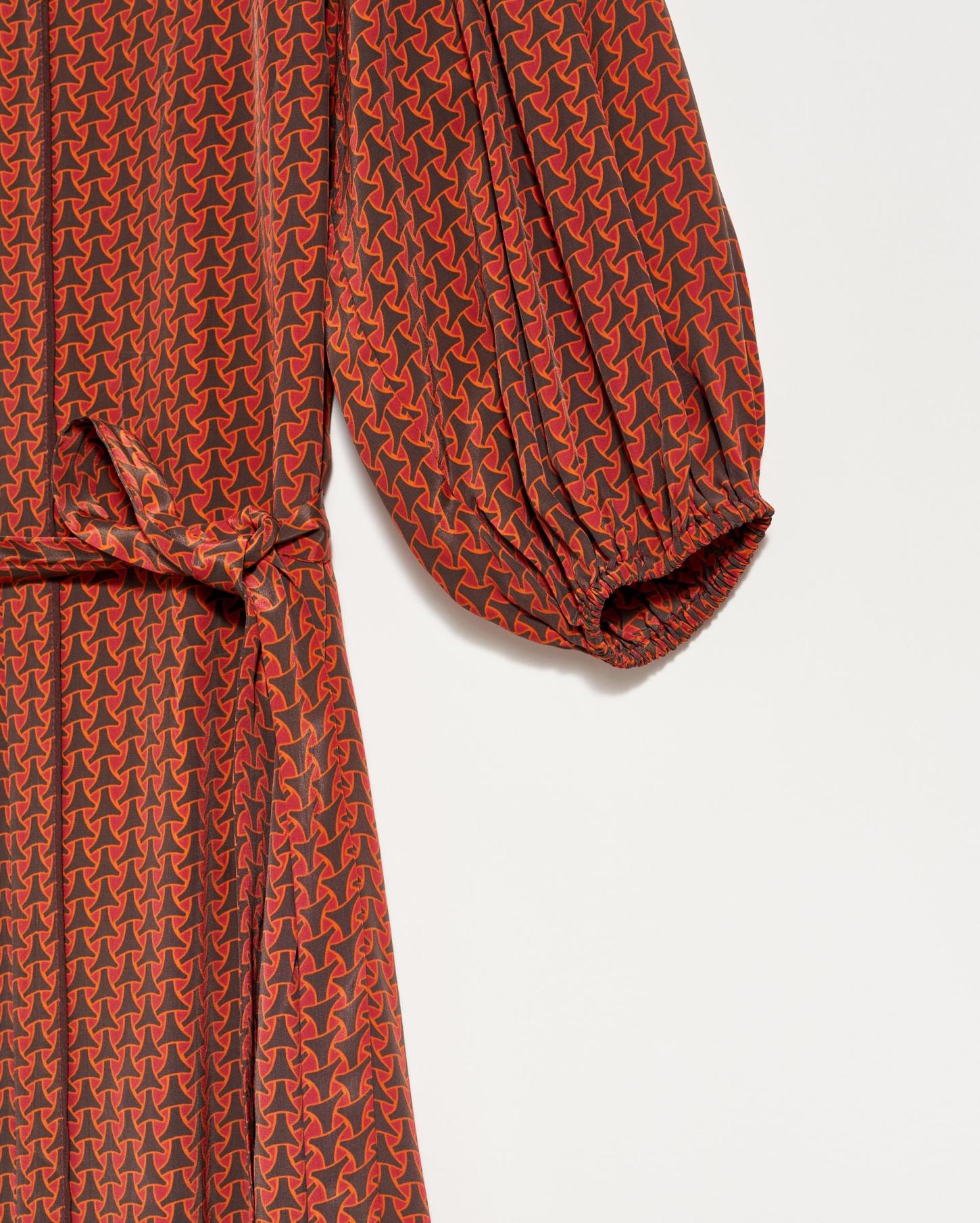 Women Tea Dress Wine/chocolate | Billy Reid Dresses