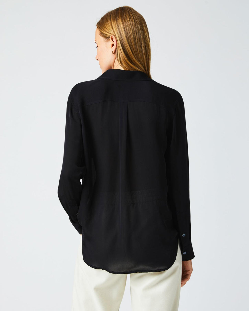 Women The Utility Shirt Black | Billy Reid Tops