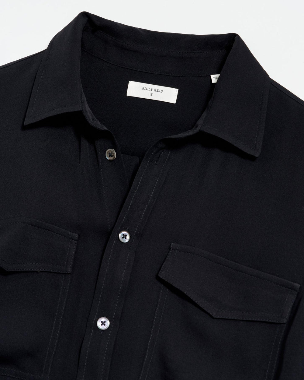 Women The Utility Shirt Black | Billy Reid Tops