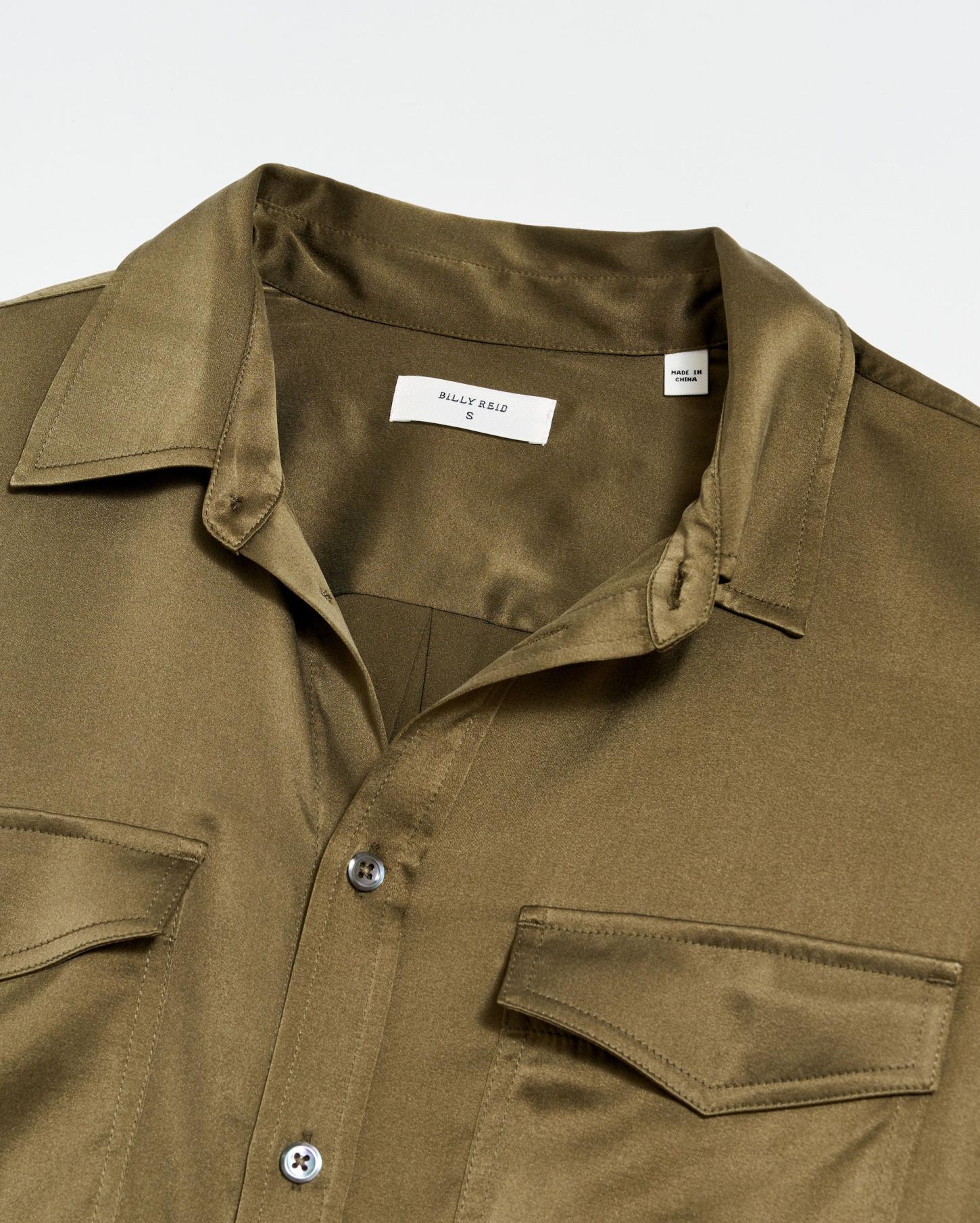 Women The Utility Shirt Burnt Olive | Billy Reid Tops
