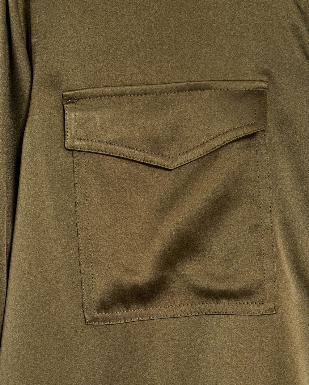 Women The Utility Shirt Burnt Olive | Billy Reid Tops