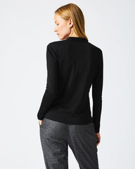 Women V Neck Knit Black | Billy Reid Tops
