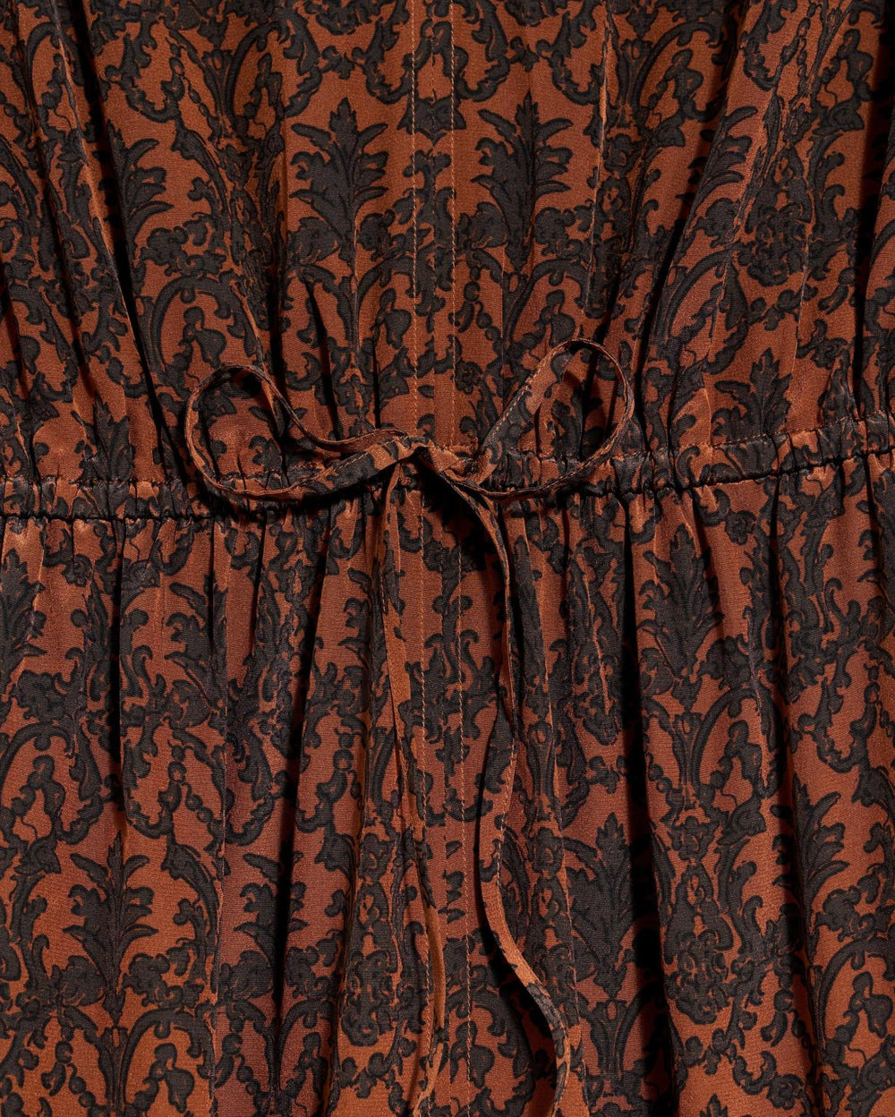 Women V-Neck Maxi Dress Navy/brown | Billy Reid Dresses