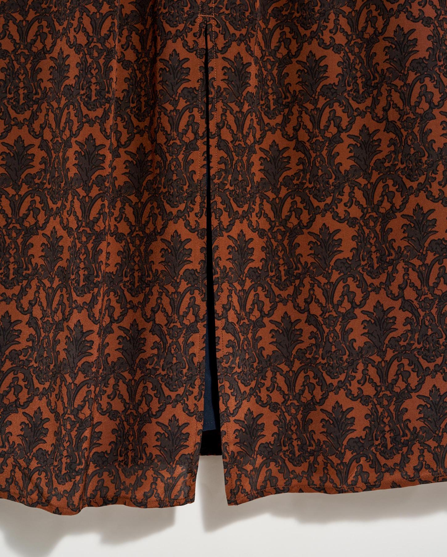 Women V-Neck Maxi Dress Navy/brown | Billy Reid Dresses