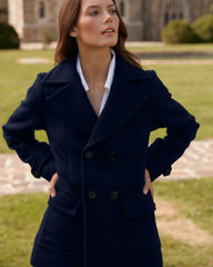 Women Women's Bond Peacoat Navy/topaz | Billy Reid Jackets &amp; Outerwear