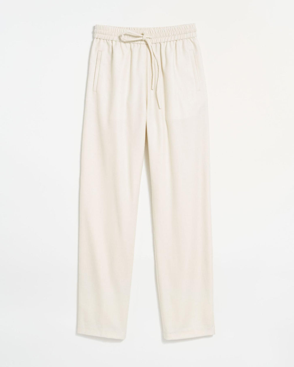 Women Wool Track Pant Cream | Billy Reid Bottoms
