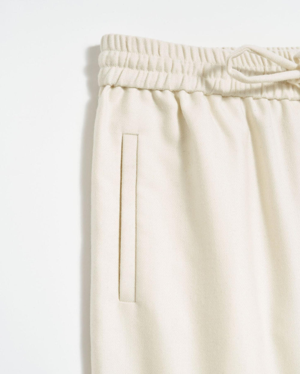 Women Wool Track Pant Cream | Billy Reid Bottoms